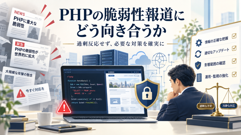 PHPの脆弱性は、突然発見される珍しいものではない